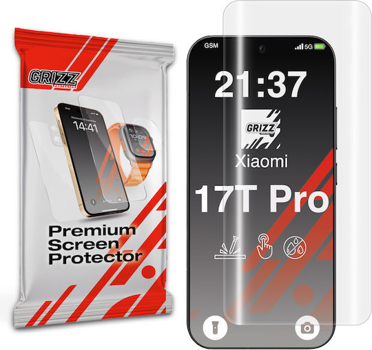 Grizzglass Hydrofilm Protective Film Compatible Xiaomi 17t Pro Transparent