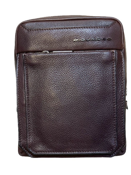 Tallin Geantă Bărbătească de Umăr / Tip Crossbody din Piele Maro