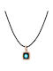 Very Gavello Necklace From 9 K Rose Gold Black