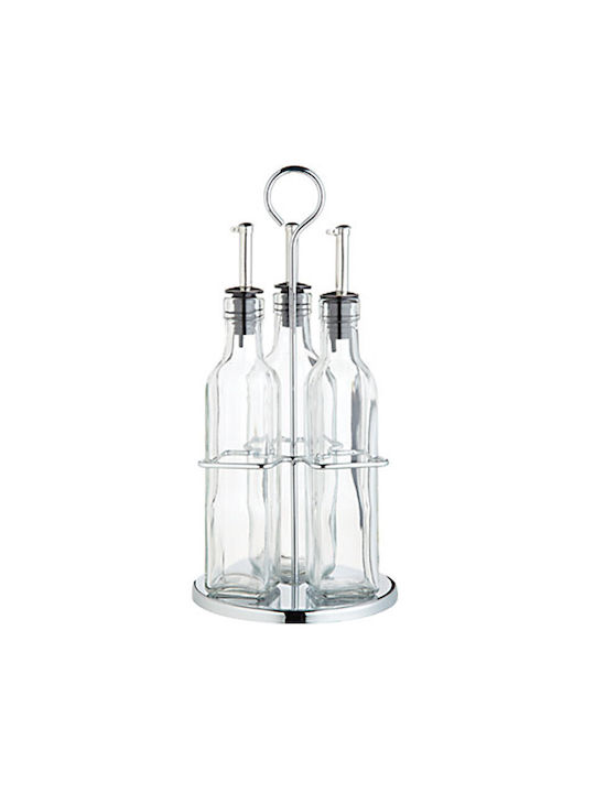 Kitchen Craft Öl- und Essigspender-Set Glas mit Fluss 270ml