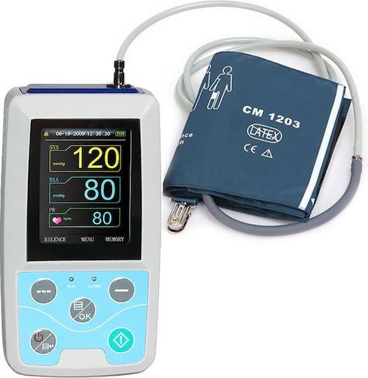 Contec Abpm50 Tensiometru Ambulatoriu Pentru Măsurarea Tensiunii Arteriale Tip Holter Nibp Înregistrare 24 de Ore Până la 350 Grupuri de Date Nibp Ecran Color Tft Funcție de Gestionare a Alarmelor Manșetă 25-35 Cm