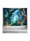FRIPIA FRIPIA Wandbehang Märchenhaftes Landschaft mit Leuchtenden Pilzen Handgefertigt aus Stoff 150x130cm