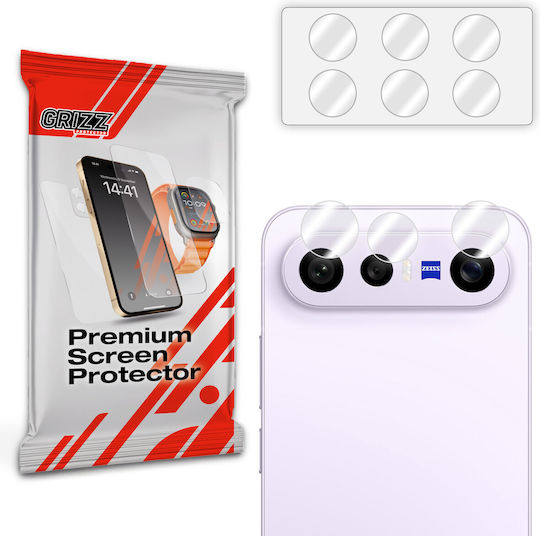 Set 2 Grizzglass Hybridglass Camera Lens Protectors Compatible Vivo X300 Fe Transparent