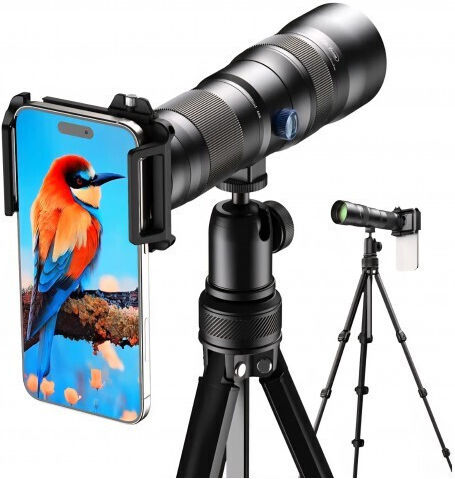 Apexel Teleobiectiv 20–60x Zoom Pentru Smartphone Zoom Reglabil Profesional Fotografie La Distanță Mare Compatibil Samsung Apple Huawei Livrare În 7-8 Zile