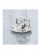 Marva Marva Weihnachtliches Tischgeschirr Becher Set 8.8x6.3x5cm 90ml 2 Stück
