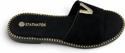 Stathatos Shoes Black Sandals