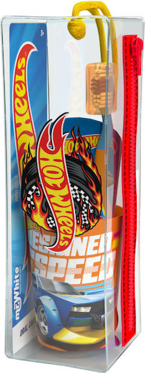 Mr White Promo Hot Wheels Pouch Set Toothbrush 1 Piece & Toothpaste 75ml & Cup 1 Piece & Pouch 3+ Years