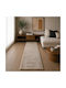 Frieze Abstraktes Wohnzimmer Teppich Rechteckig Beige 60x220cm