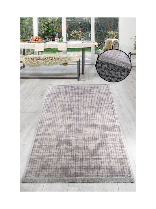 SteweHome Αντιολισθητικό Χαλί Ορθογώνιο Γκρι 120x300cm