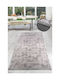 SteweHome Non-Slip Rectangular Gray Rug 100x300cm