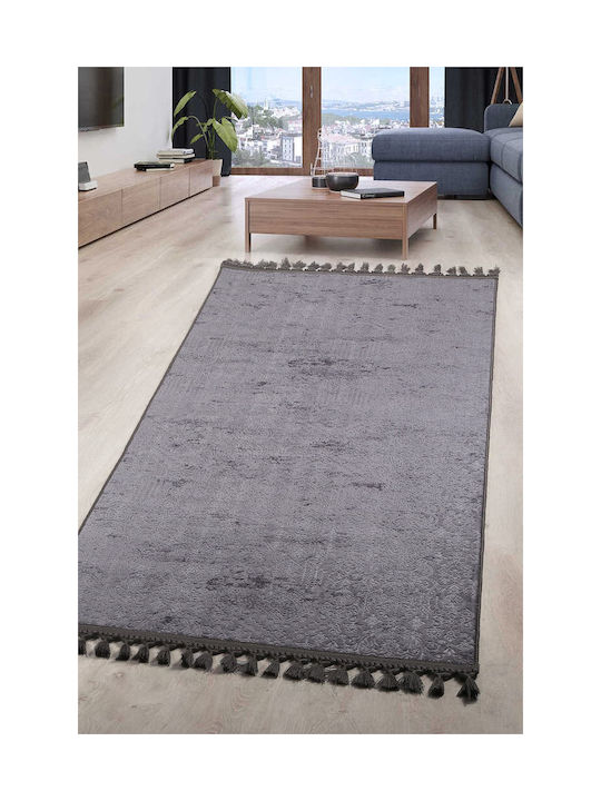 SteweHome Αντιολισθητικό Χαλί Ορθογώνιο Γκρι 50x80cm