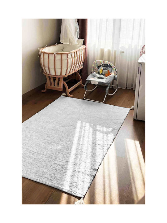 SteweHome Kids Cotton Blue Rug 80x150cm Thickness 100mm