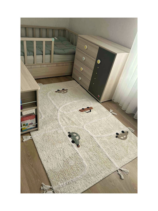 SteweHome Kids Cotton Blue Rug 120x180cm Thickness 100mm