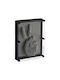 Relaxdays Pin Art Interactive Toy 3d 20.5x15.5x5.5cm Black Silver Transparent