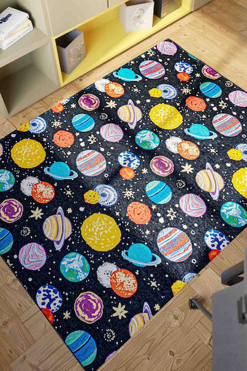 SteweHome Παιδικό Χαλί Βαμβακερό Πολύχρωμο 80x200cm Πάχους 60mm