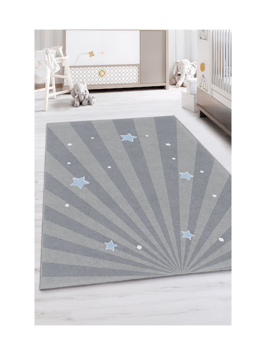 SteweHome Kinderteppich Sterne Blau 100x100cm Dicke 60mm