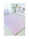 SteweHome Kinderteppich Sterne Baumwoll Rosa 160x200cm Dicke 60mm