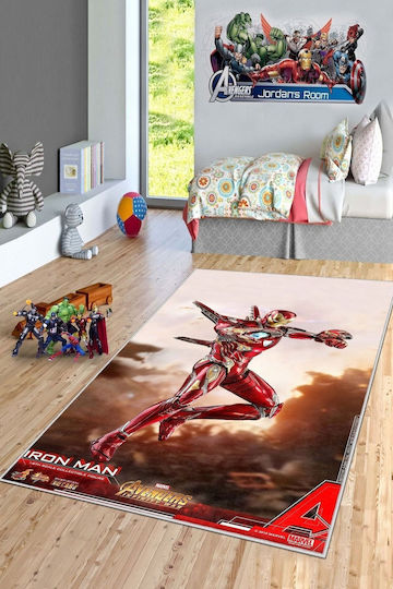 SteweHome Παιδικό Χαλί Κόκκινο 140x200cm Πάχους 60mm