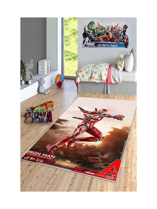 SteweHome Детски Килим Червен 120x250см Дебелина 60мм