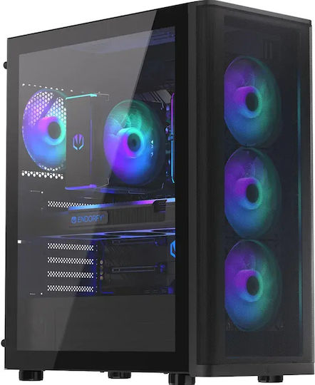 Endorfy Ventum 400 ARGB Midi Tower Computer Case Black