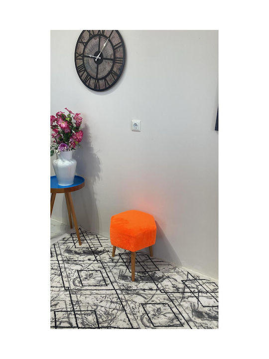 Living Room Wooden Stool Stewehome Decorative Pouf Hexagonal 40x40 Cm Ste-026294-v56591