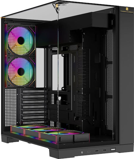 Thermalright A70 Gaming Midi-Turm Computergehäuse mit Seitenfenster Schwarz