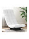 Swivel White Armchair 70x51x79cm