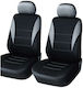 1+1 New Universal Upholstery Front Seats Car Covers Bus Van Textile In Gray-black
