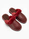 Winter Women's Red Slippers
