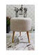 Living Room Wooden Scandinavian Stools 33x33x46cm