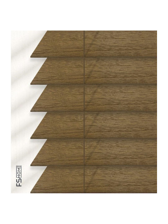FS Wooden Blinds Brown Colour W100xH100cm