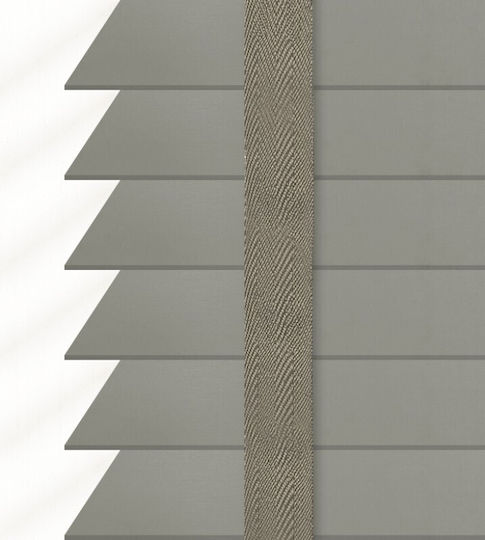 FS Jalousien & Rollläden Holzrollo in Grau Farbe P100xH100cm