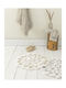 Nima Πατάκι Μπάνιου Βαμβακερό Petal 36568 Light Beige 60x60εκ.