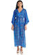 Blu4u Women's Maxi Beach Dress Ciel