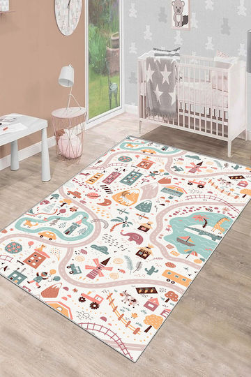 SteweHome Kids Rug Multicolour By Meter Width 40cm 40x60cm Thickness 60mm