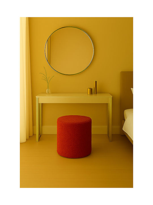 Fabric Upholstered Red Footstool 42x34x32cm