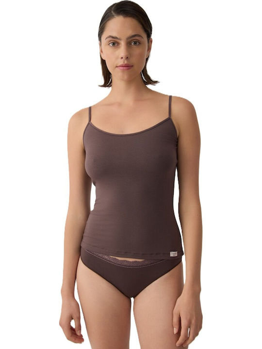 Minerva Brown Women's Tank Top