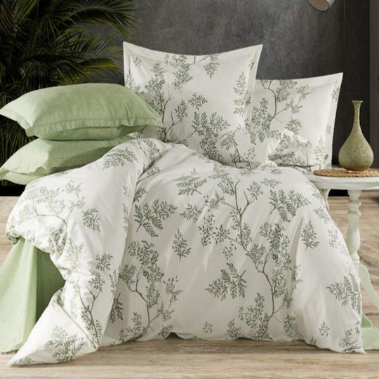MayHome Set Bed Sheets Double 200x240cm Floral 4 Pieces