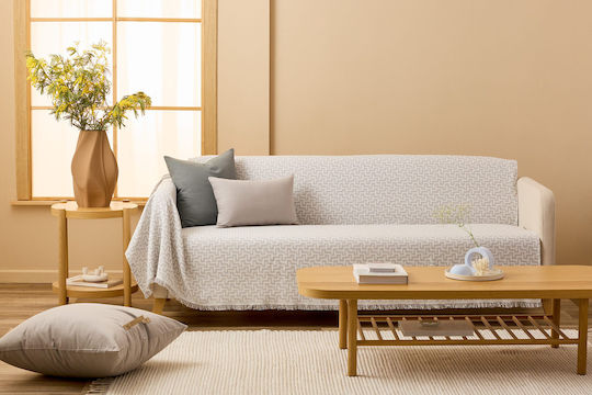GM Home Erin Τριθέσιου Καναπέ Π175xΜ300cm Grey