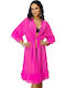 Damen Kaftan Für Strand Fuchsia