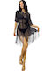 Women's Mini Beach Dress Black
