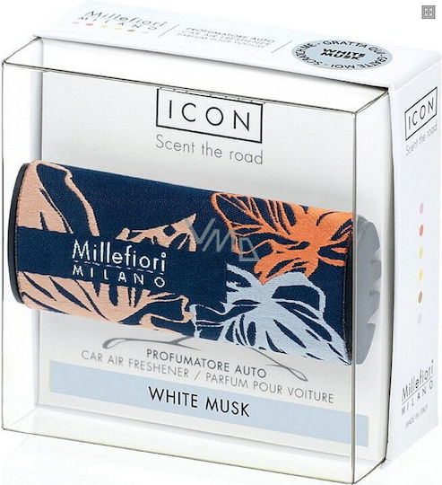 Millefiori Milano Icon Car Air Freshener White Musk Textile Floral