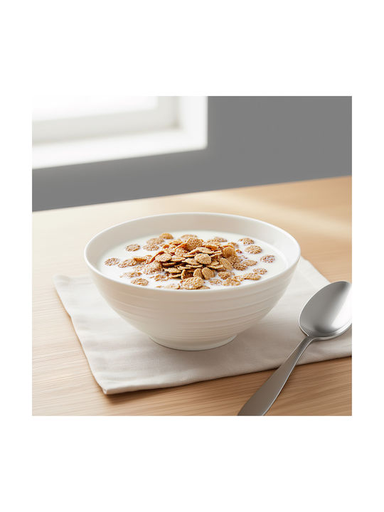 Beauty Home Art 7710 Round White Porcelain Cereal Serving Bowl Diameter 16cm