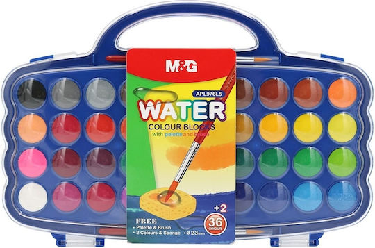 M&G Set Acuarele Multicolore 36 Bucăți