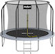 Rebel Outdoor Trampoline Diameter 244cm With Protective Net And Black Ladder