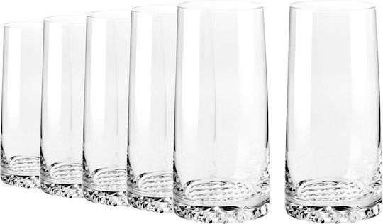 Krosno Set Glasses for Water Whiskey and Cocktail Crystal 350ml 6 Pieces