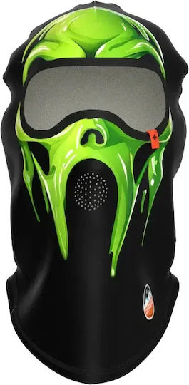 Cagulă Maskara Extreme Bărbați Femei Verde Respirabilă Din Poliester Schi Snowboard O Mărime