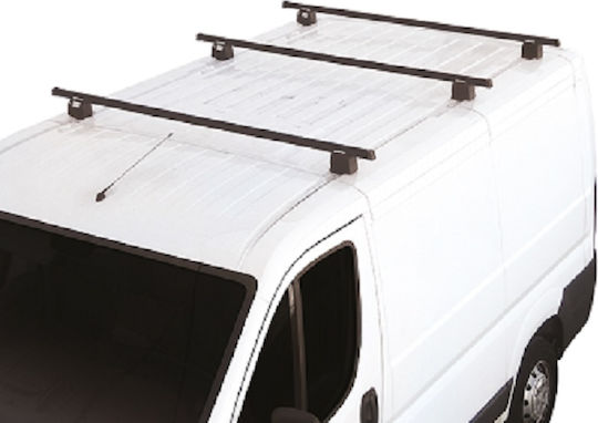 Fabbri Citroen Jumpy Commercial 01 07>03 16 Car Roof Bars Iron Heavy Duty 150 Cm Set 3 Bars Locks Included
