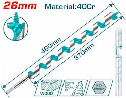 Total Τρυπάνι με Εξάγωνο Στέλεχος για Ξύλο 26x460mm