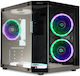 Spacer Aquarium Gaming Mini Tower Carcasă PC Cu Deschidere Laterală Neagră